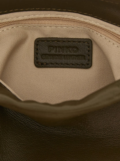 PINKO Zweifarbige Lammleder-Clutch – Produktansicht 4 | Arca Lucia
