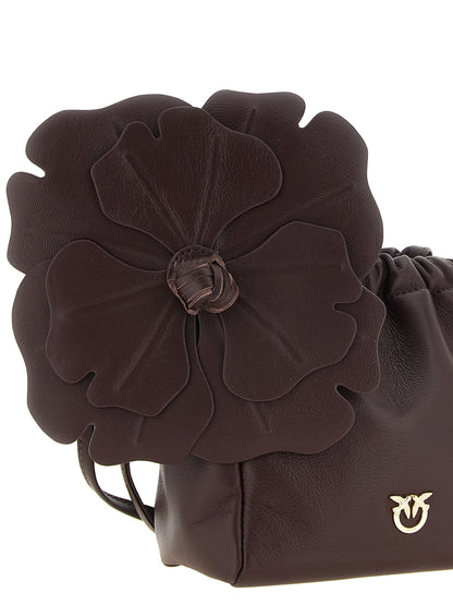 PINKO Clutch aus bordeauxrotem Lammleder – Produktansicht 3 | Arca Lucia
