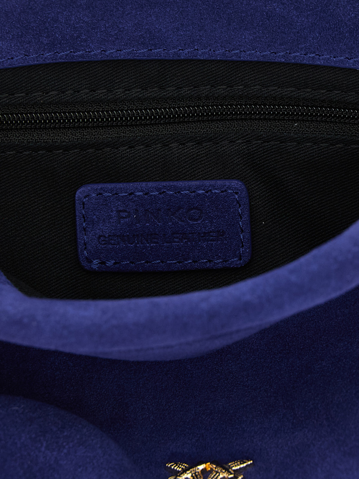 PINKO Blaue Clutch aus Lammleder – Produktansicht 4 | Arca Lucia