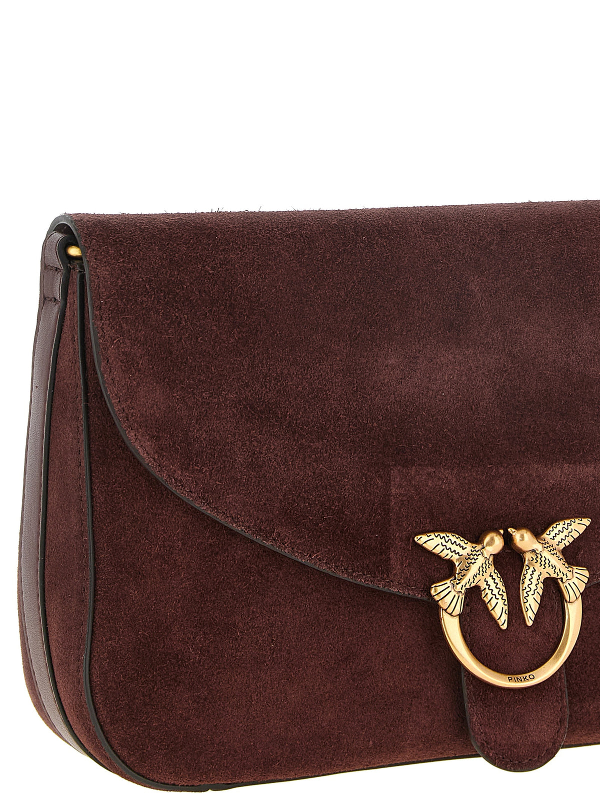 PINKO Bordeaux Kalbsleder Umhängetasche – Produktansicht 3 | Arca Lucia