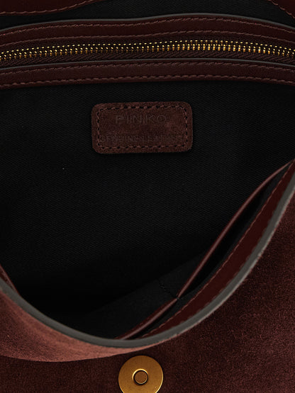 PINKO Bordeaux Kalbsleder Umhängetasche – Produktansicht 4 | Arca Lucia