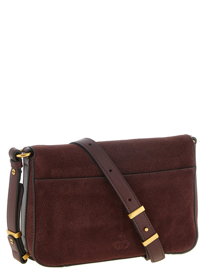 PINKO Bordeaux Kalbsleder Umhängetasche – Produktansicht 2 | Arca Lucia