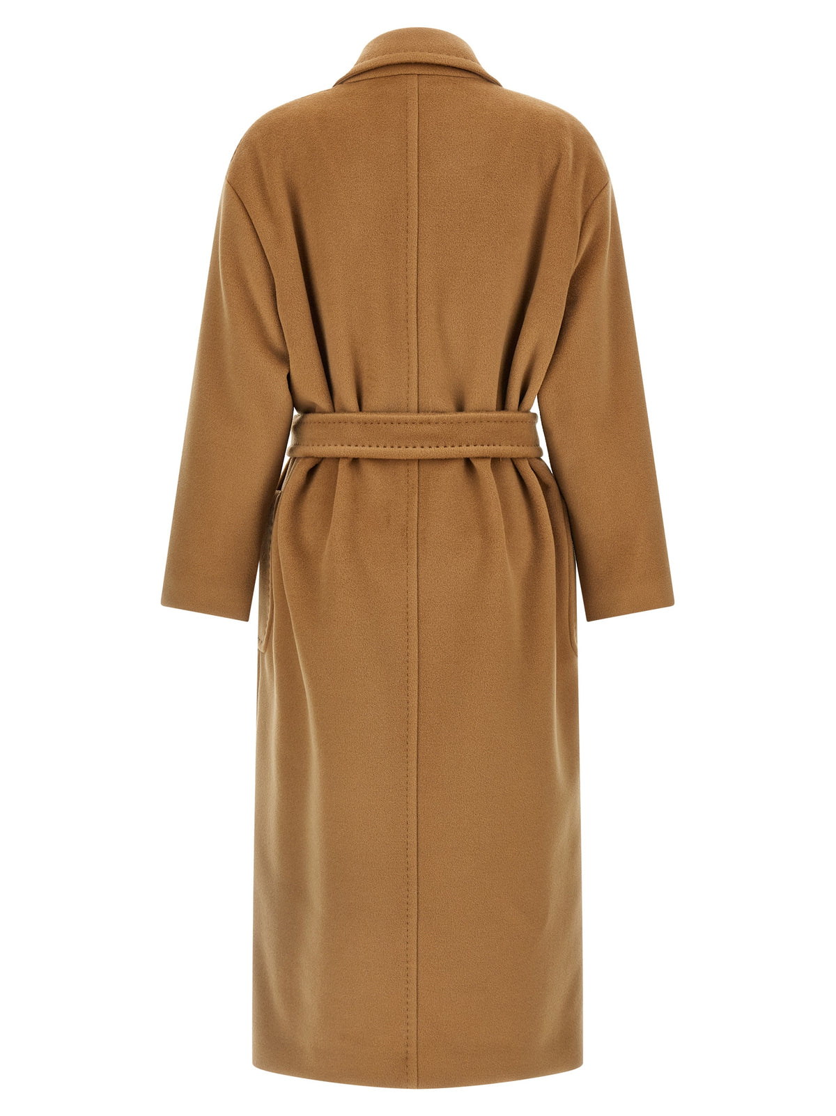 Max Mara Mantel aus Wolle in Braun