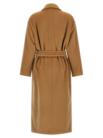 Max Mara Mantel aus Wolle in Braun