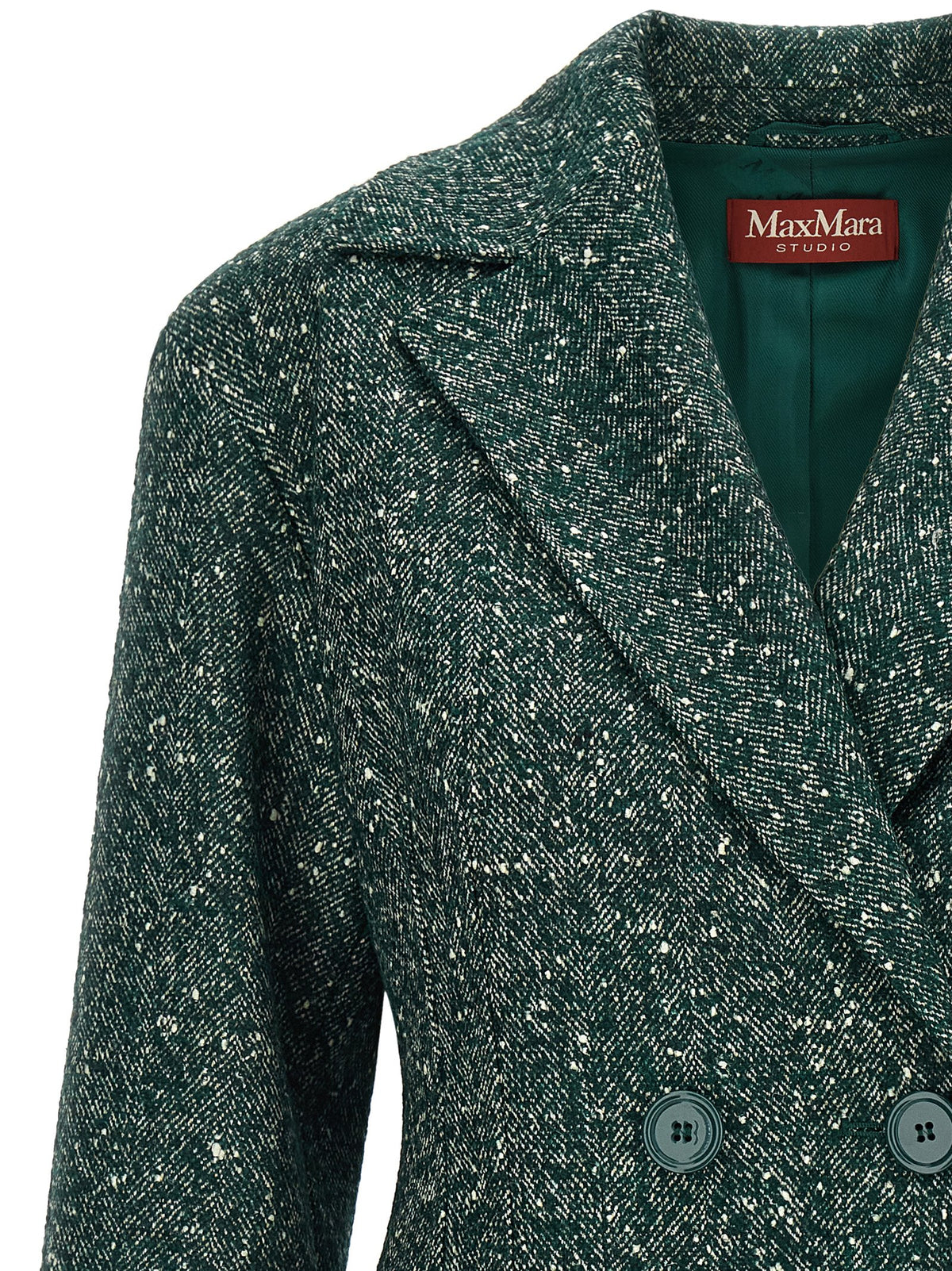 Max Mara Blazer aus Wolle in Grün