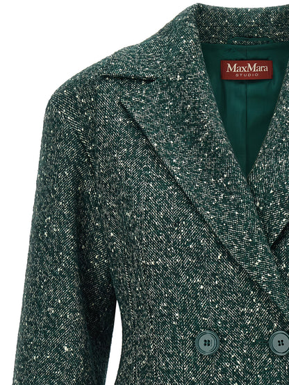 Max Mara Blazer aus Wolle in Grün