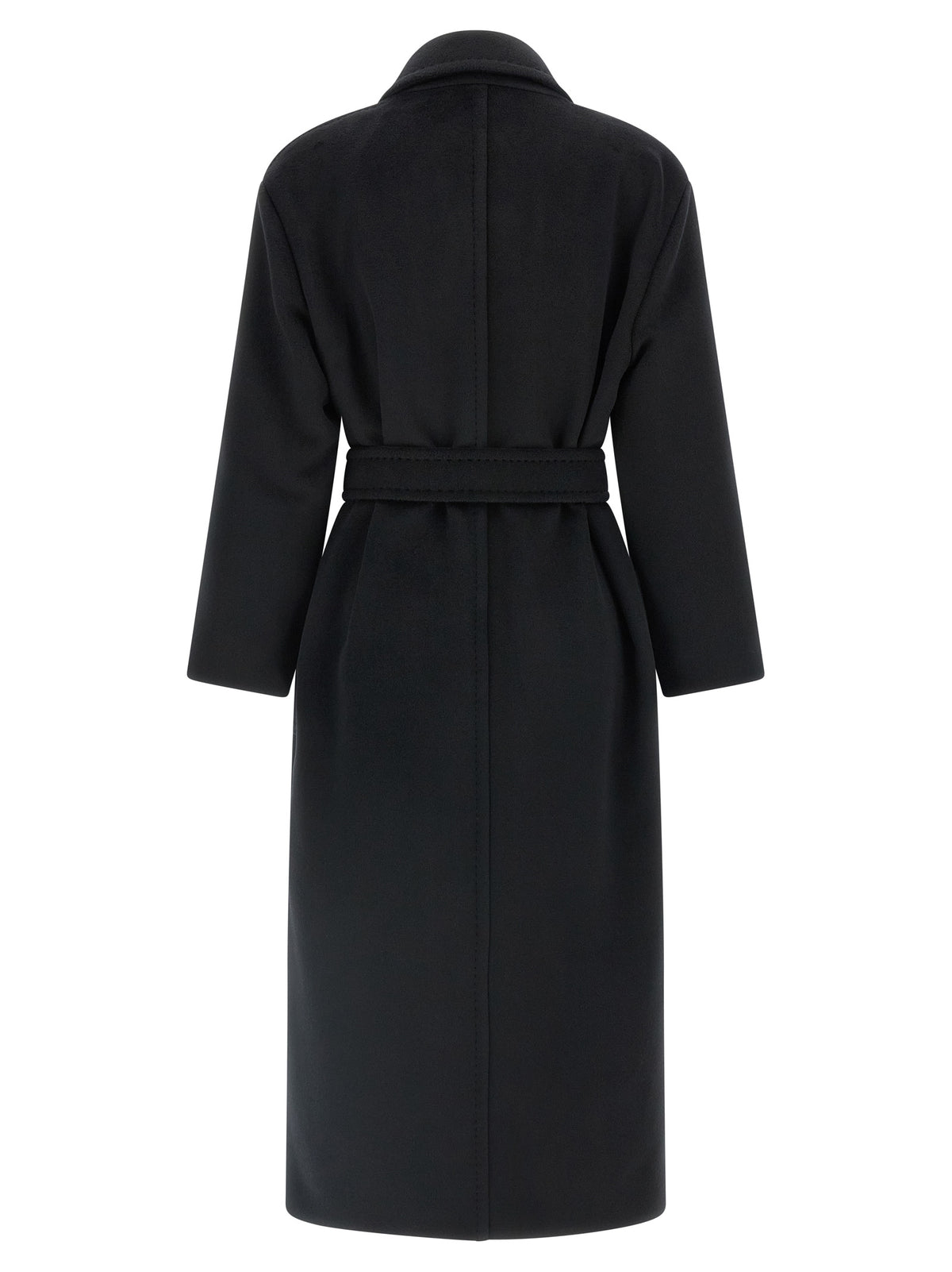 Max Mara Mantel aus Wolle in Schwarz