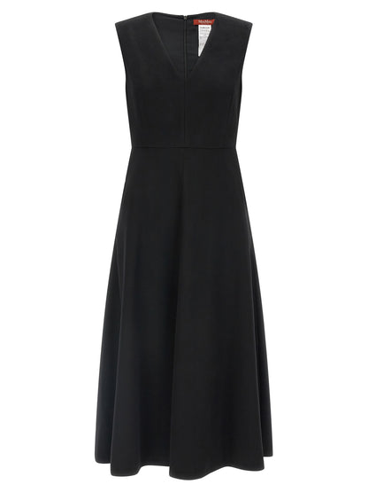 Max Mara Kleid aus Wolle in Schwarz