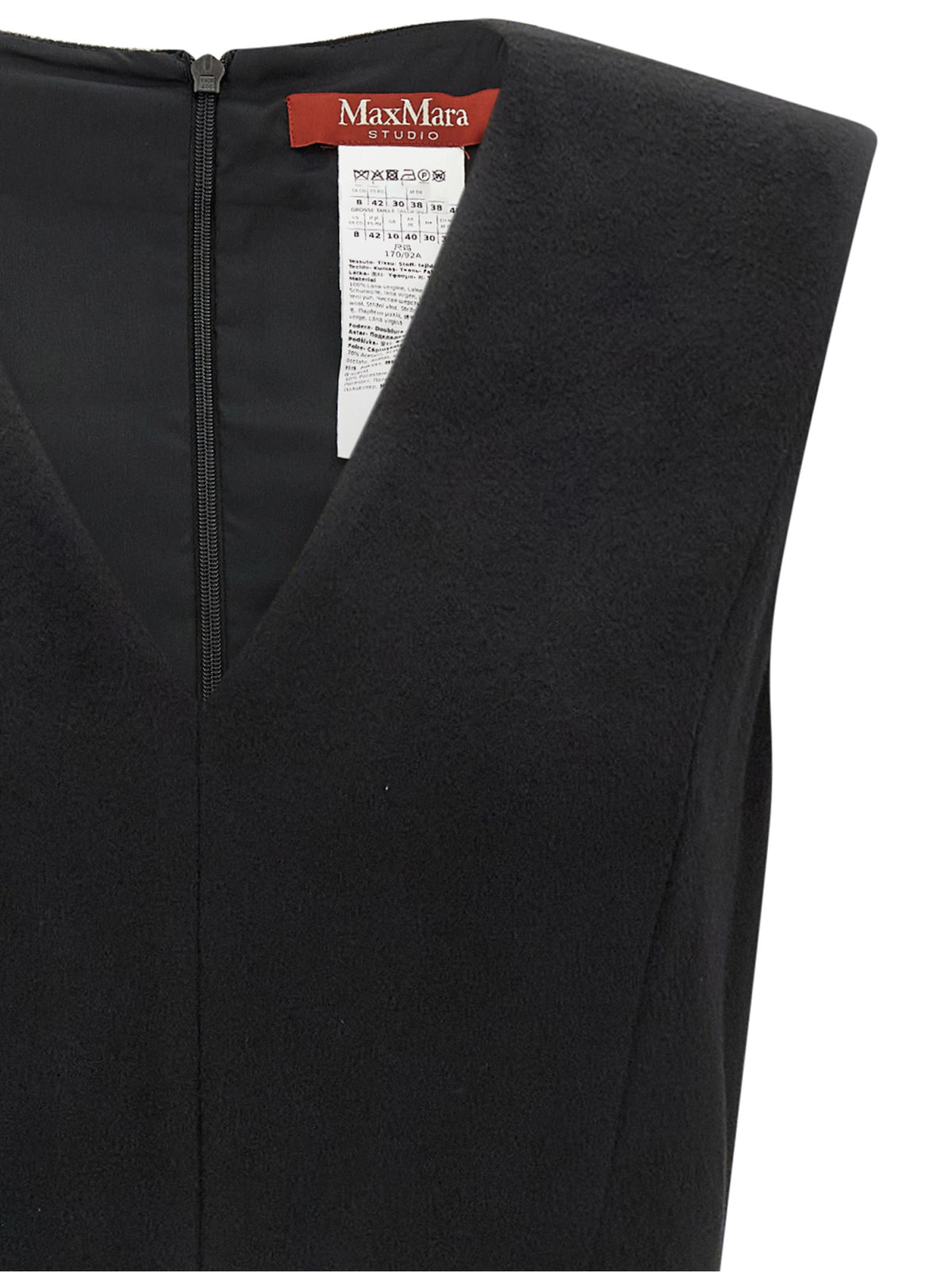 Max Mara Kleid aus Wolle in Schwarz