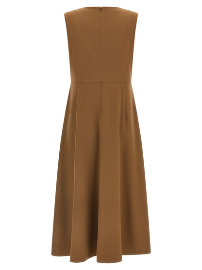 Max Mara Kleid aus Wolle in Braun