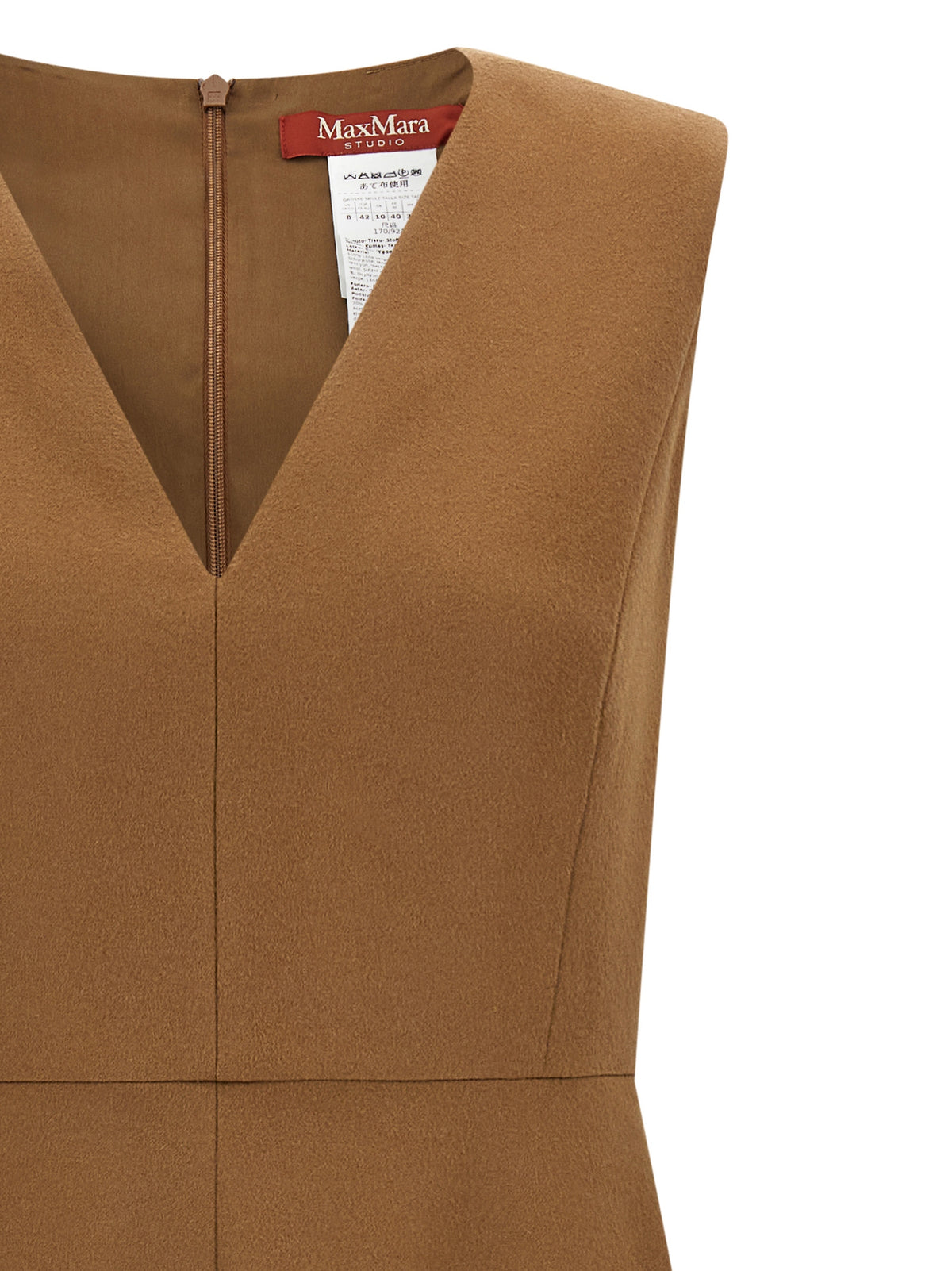 Max Mara Kleid aus Wolle in Braun