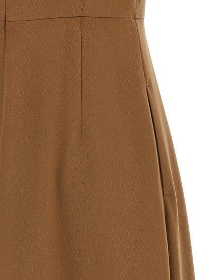 Max Mara Kleid aus Wolle in Braun