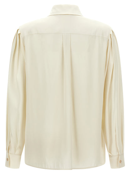 Max Mara Bluse aus Seide in Weiß