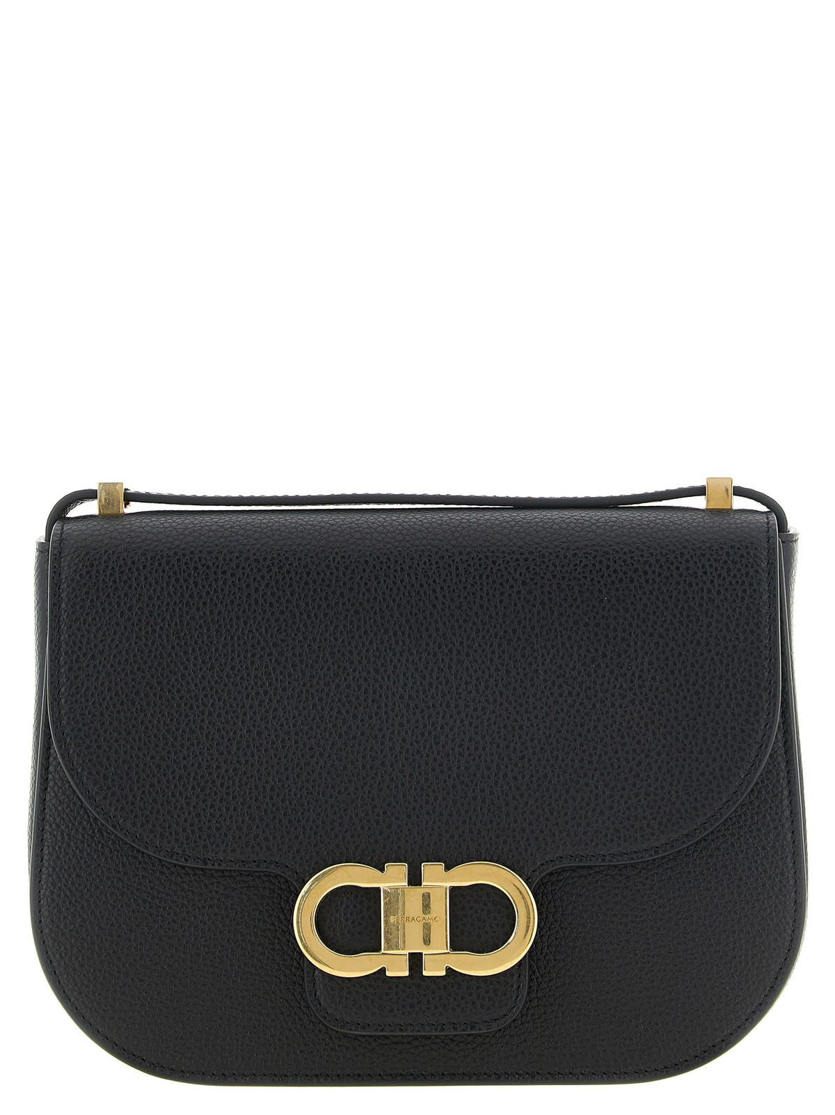 Ferragamo Umhängetasche aus Leder in Schwarz