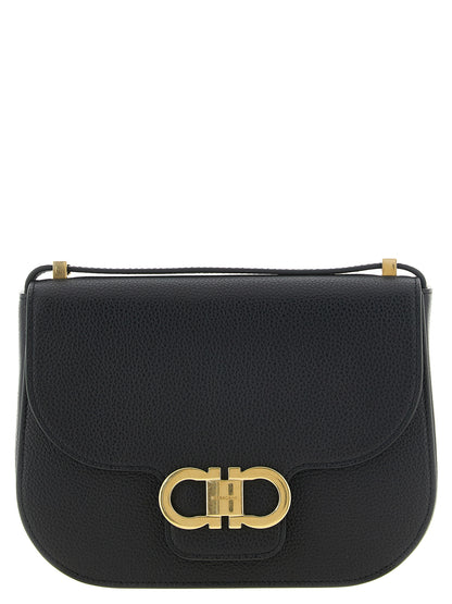 Ferragamo Umhängetasche aus Leder in Schwarz
