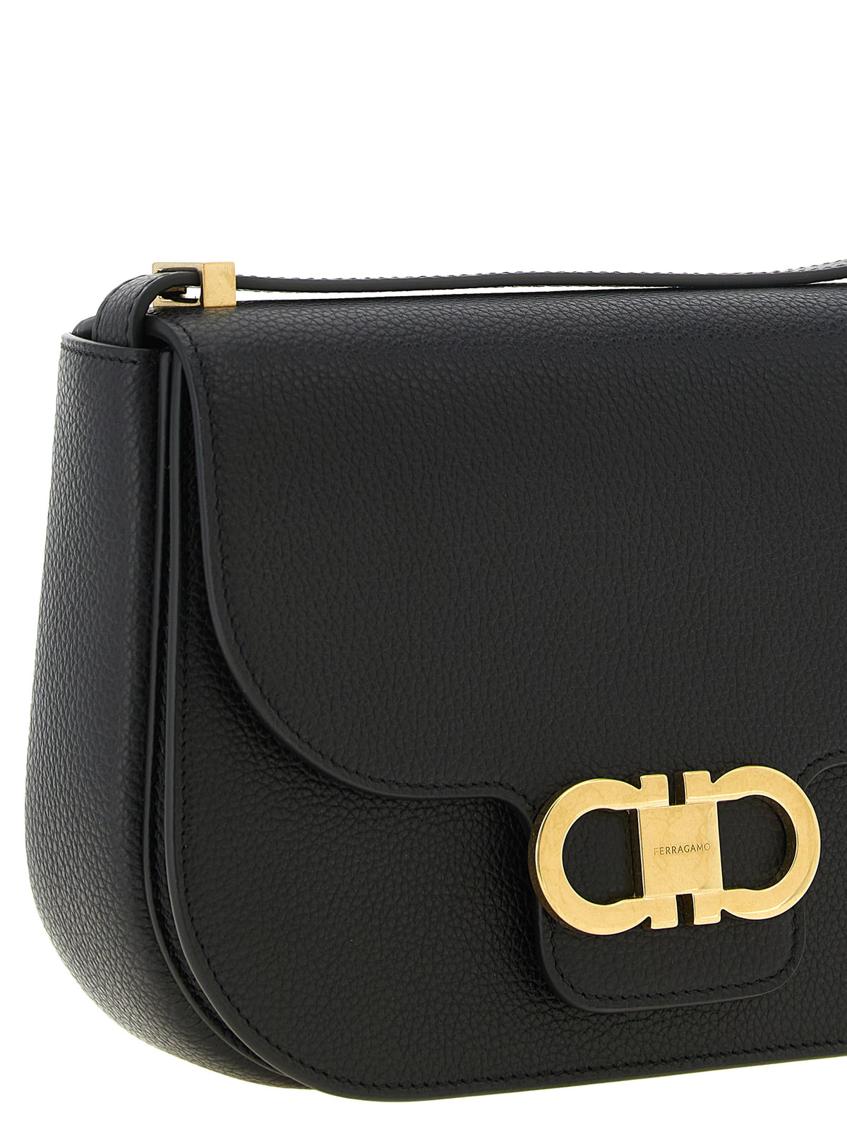 Ferragamo Umhängetasche aus Leder in Schwarz