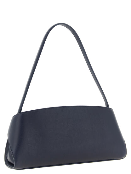 Ferragamo Schultertasche aus Leder in Blau