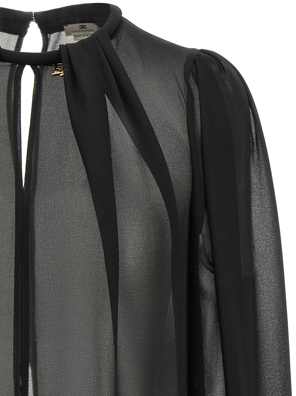 Elisabetta Franchi Bluse aus Polyester in Schwarz