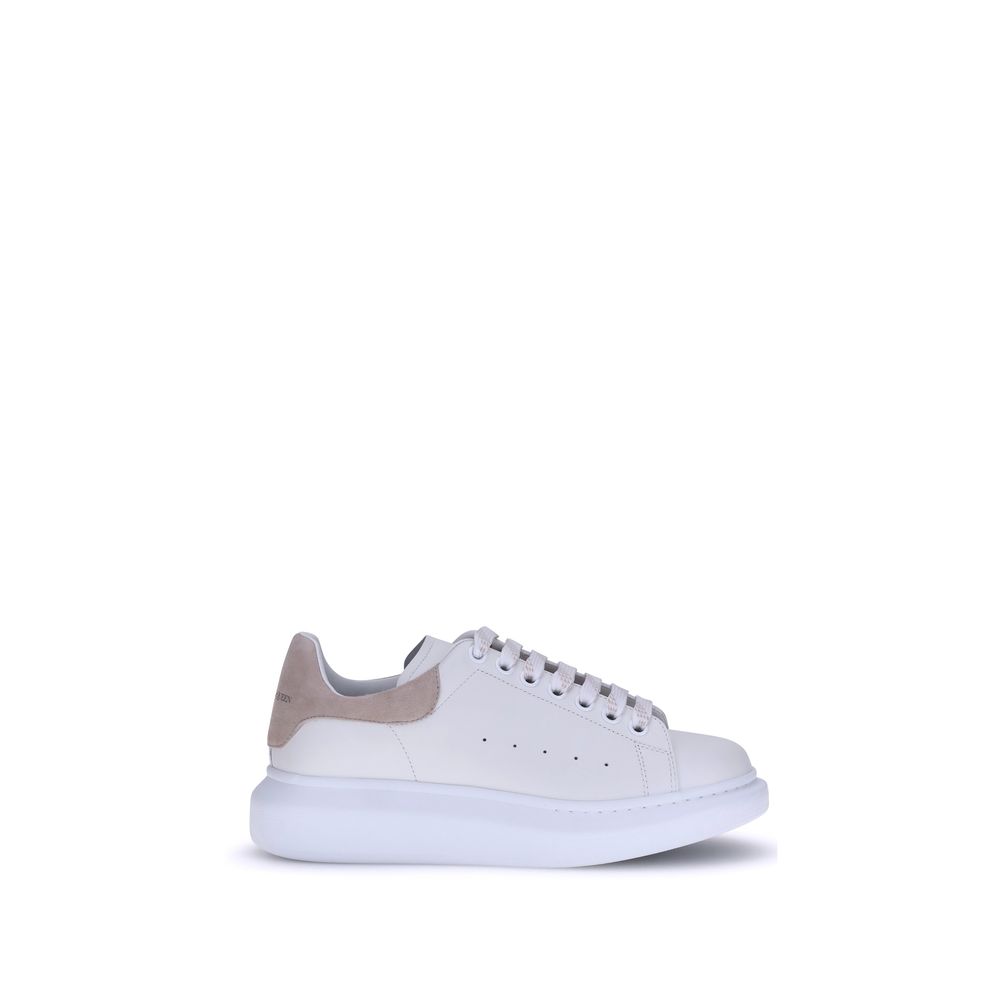 Alexander McQueen Weiße Plateau-Sneaker aus Kalbsleder