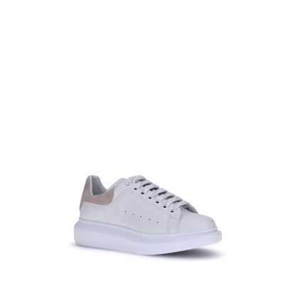 Alexander McQueen Weiße Plateau-Sneaker aus Kalbsleder