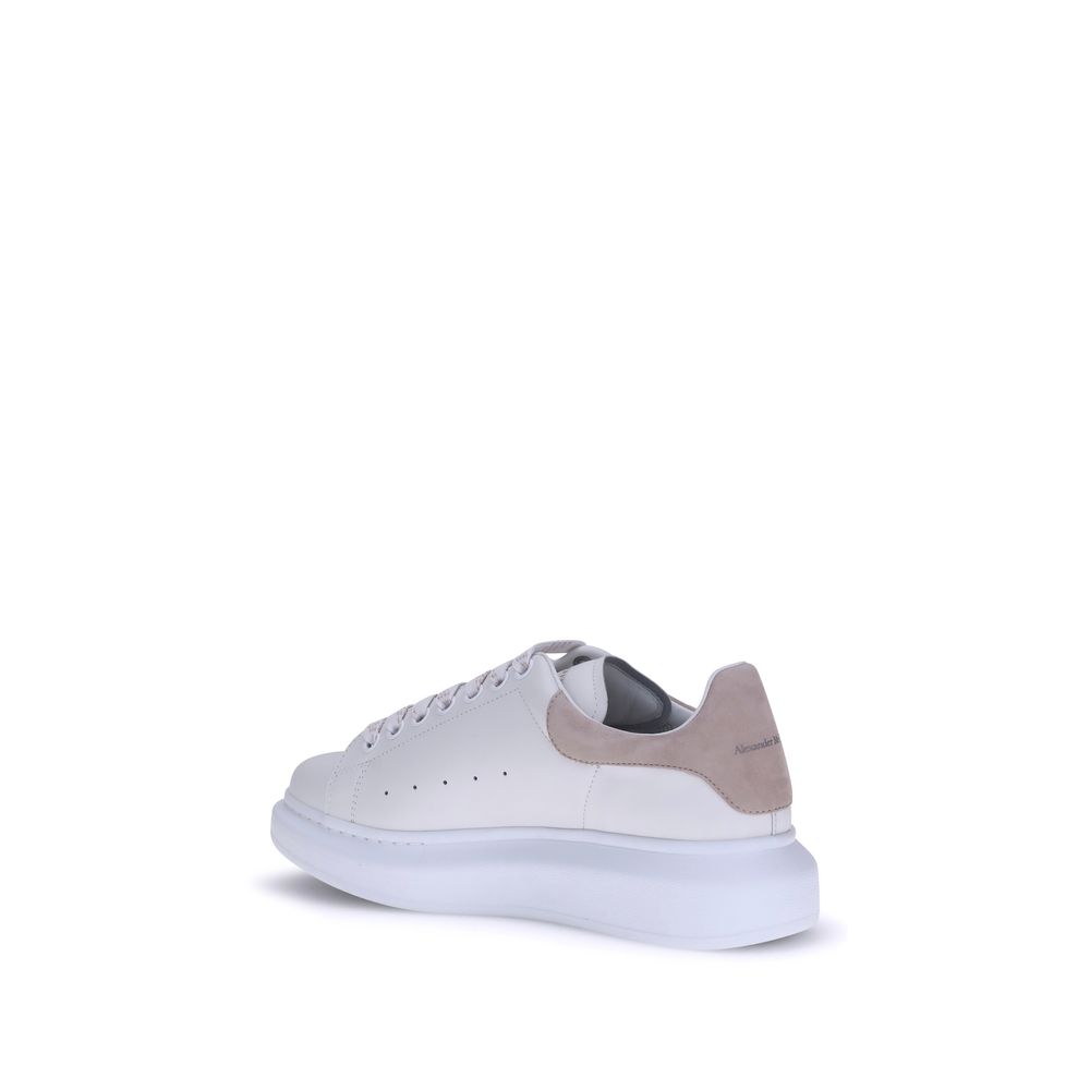Alexander McQueen Weiße Plateau-Sneaker aus Kalbsleder