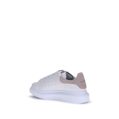Alexander McQueen Weiße Plateau-Sneaker aus Kalbsleder