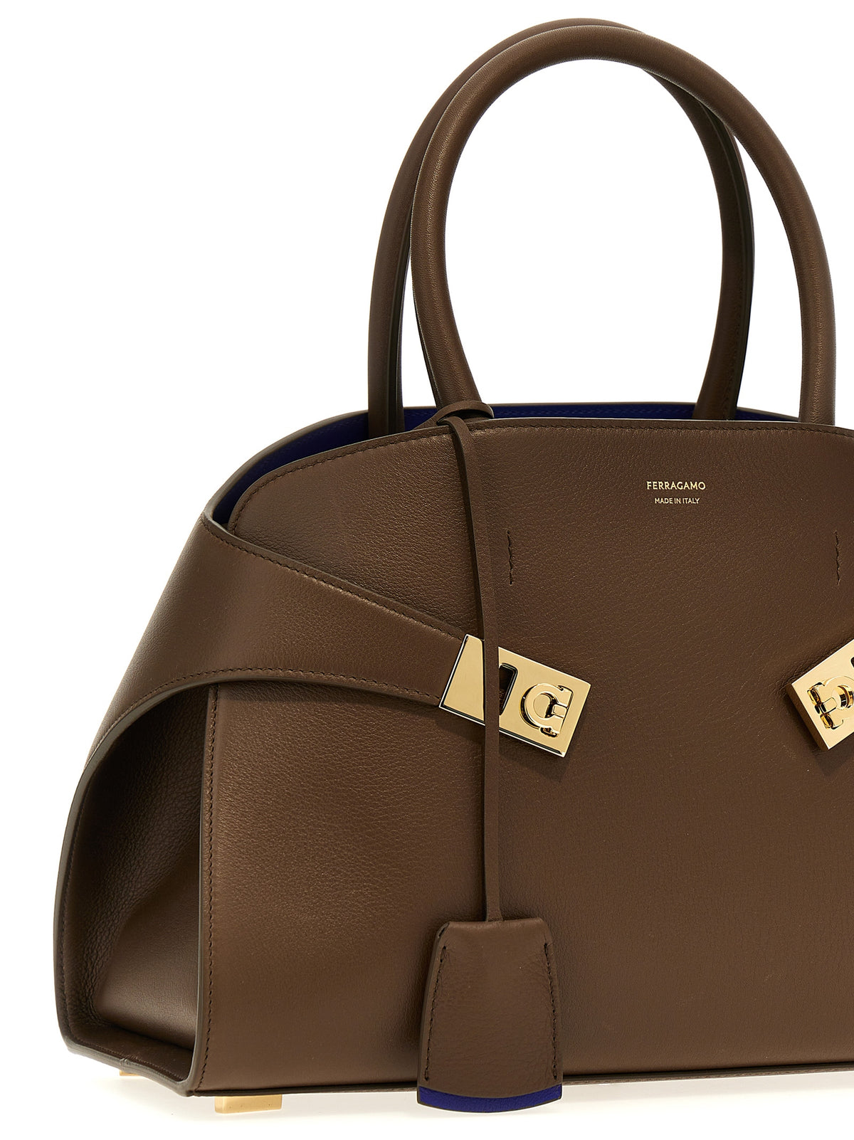 Ferragamo Handtasche aus Leder in Braun