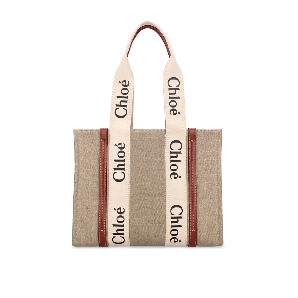 Chloé Tote Bag aus Leder in Beige