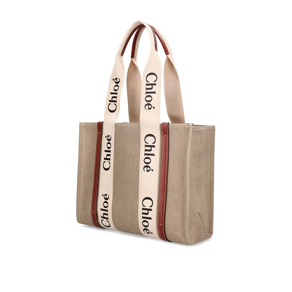 Chloé Tote Bag aus Leder in Beige