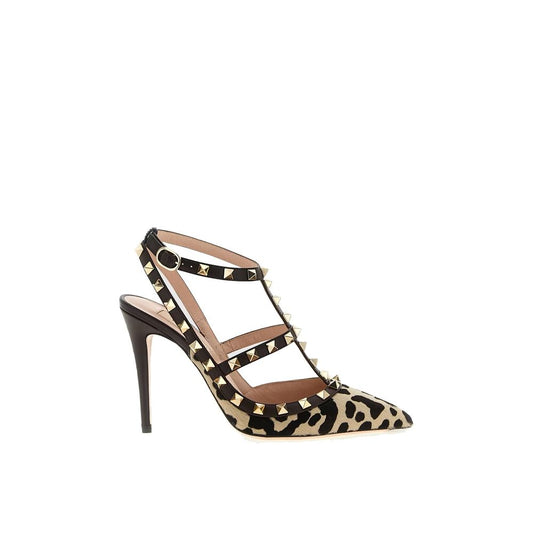 Valentino Garavani Pumps aus Leder in Braun