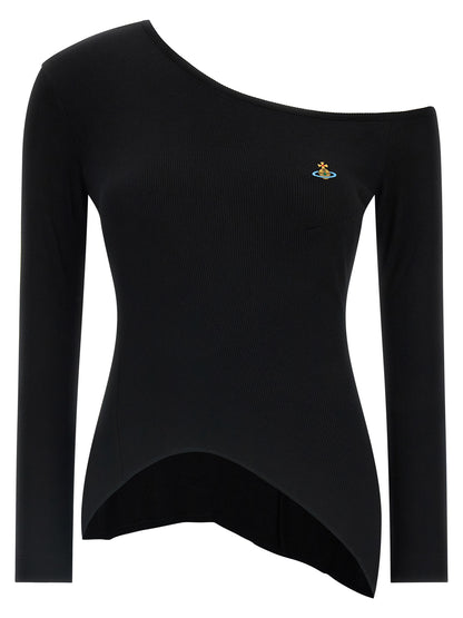 Vivienne Westwood T-Shirt aus Viskose in Schwarz