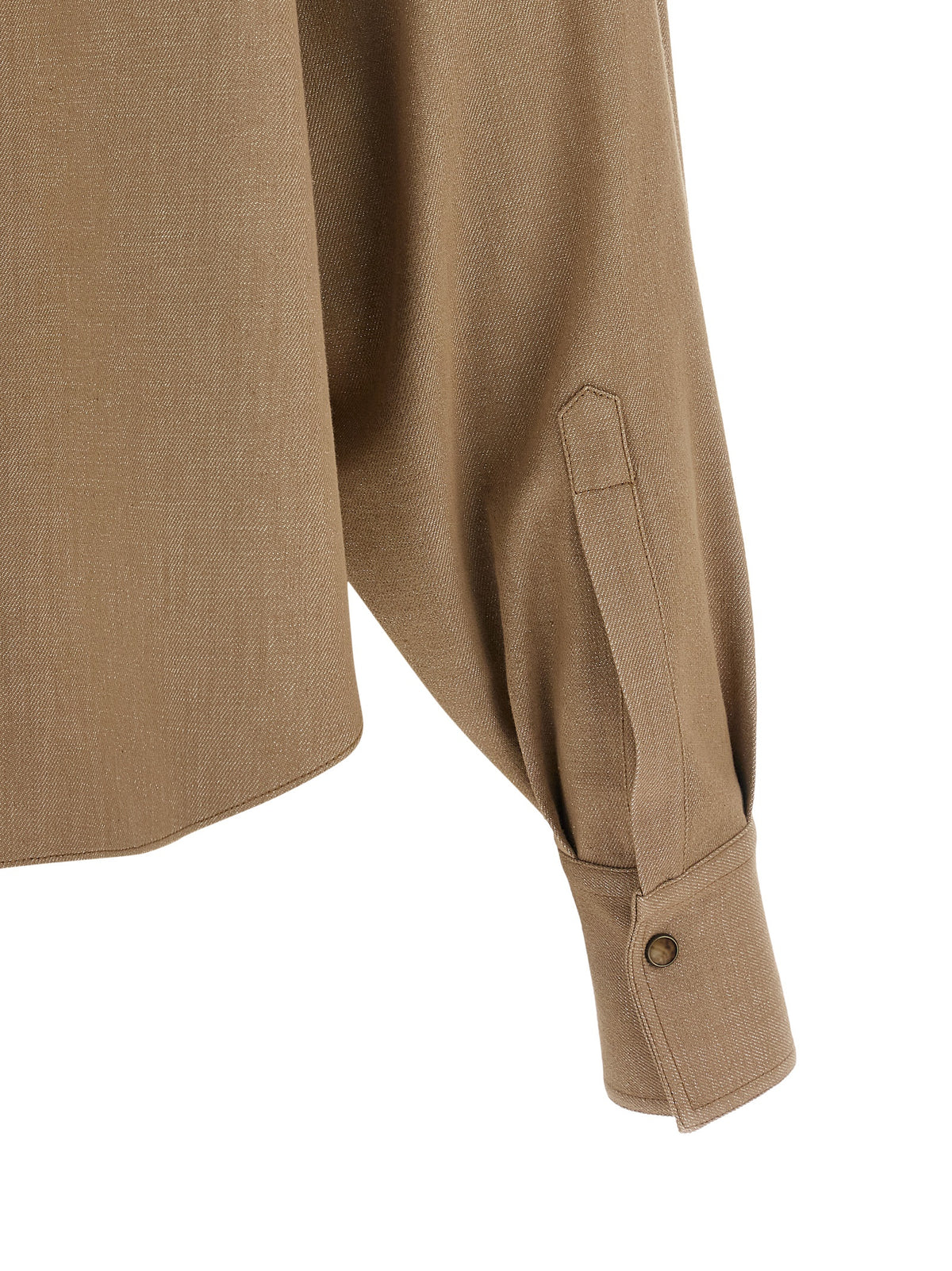 Brunello Cucinelli Bluse aus Baumwolle in Beige
