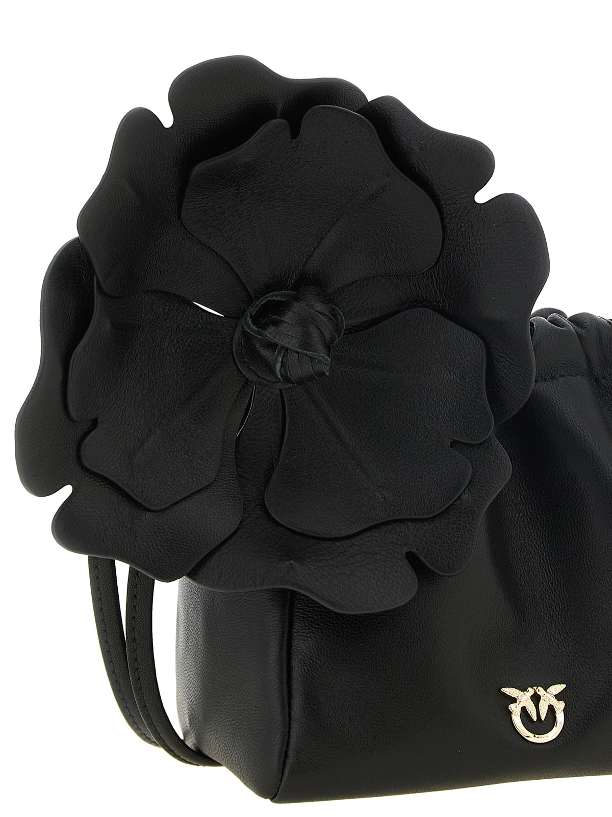 PINKO Schwarze Lammleder-Clutch – Produktansicht 3 | Arca Lucia
