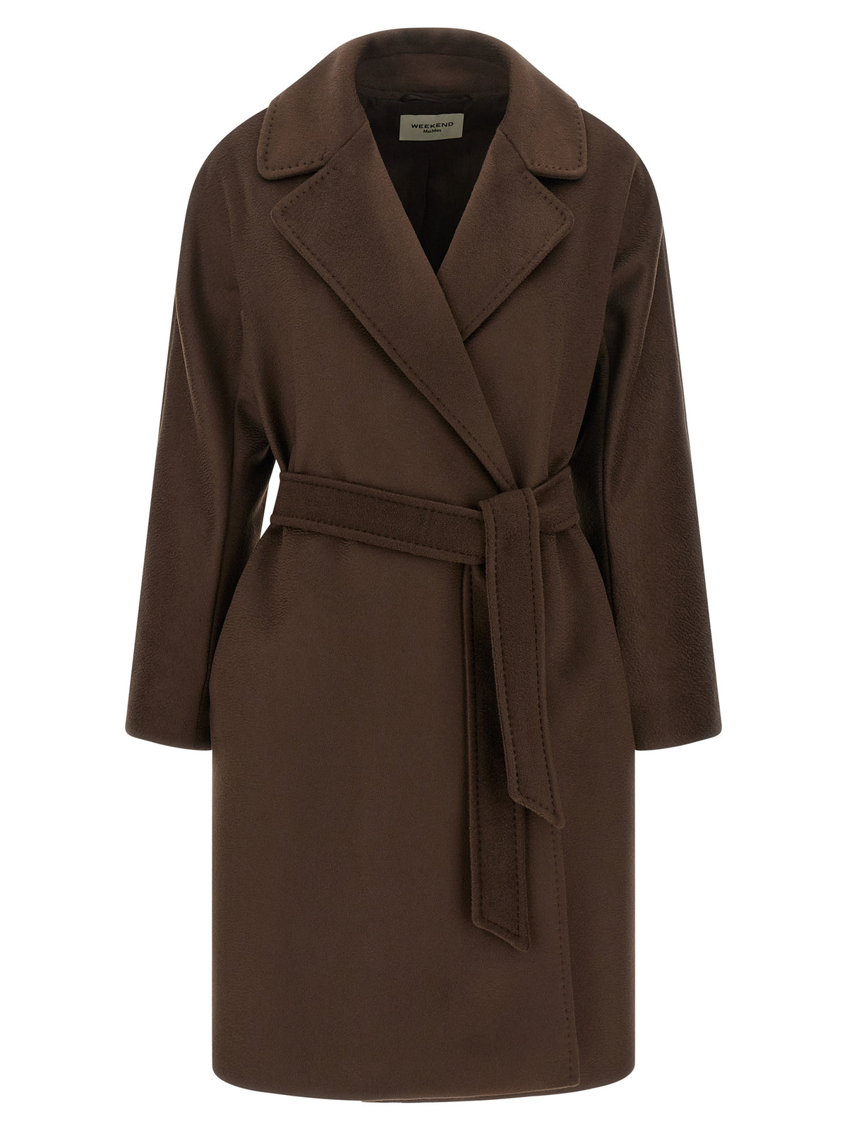 Max Mara Mantel aus Wolle in Braun