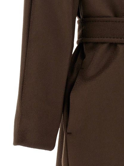 Max Mara Mantel aus Wolle in Braun