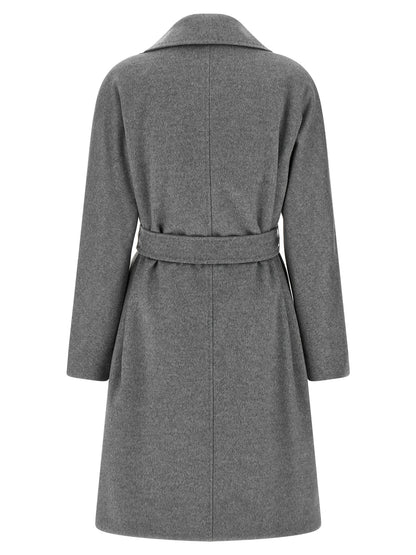 Max Mara Mantel aus Wolle in Grau