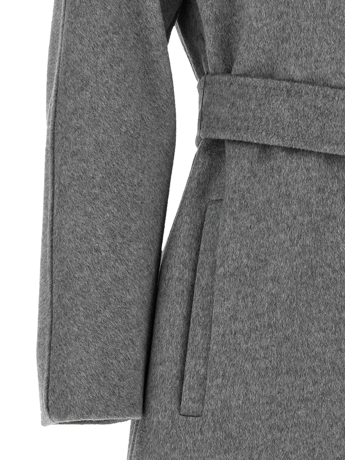 Max Mara Mantel aus Wolle in Grau