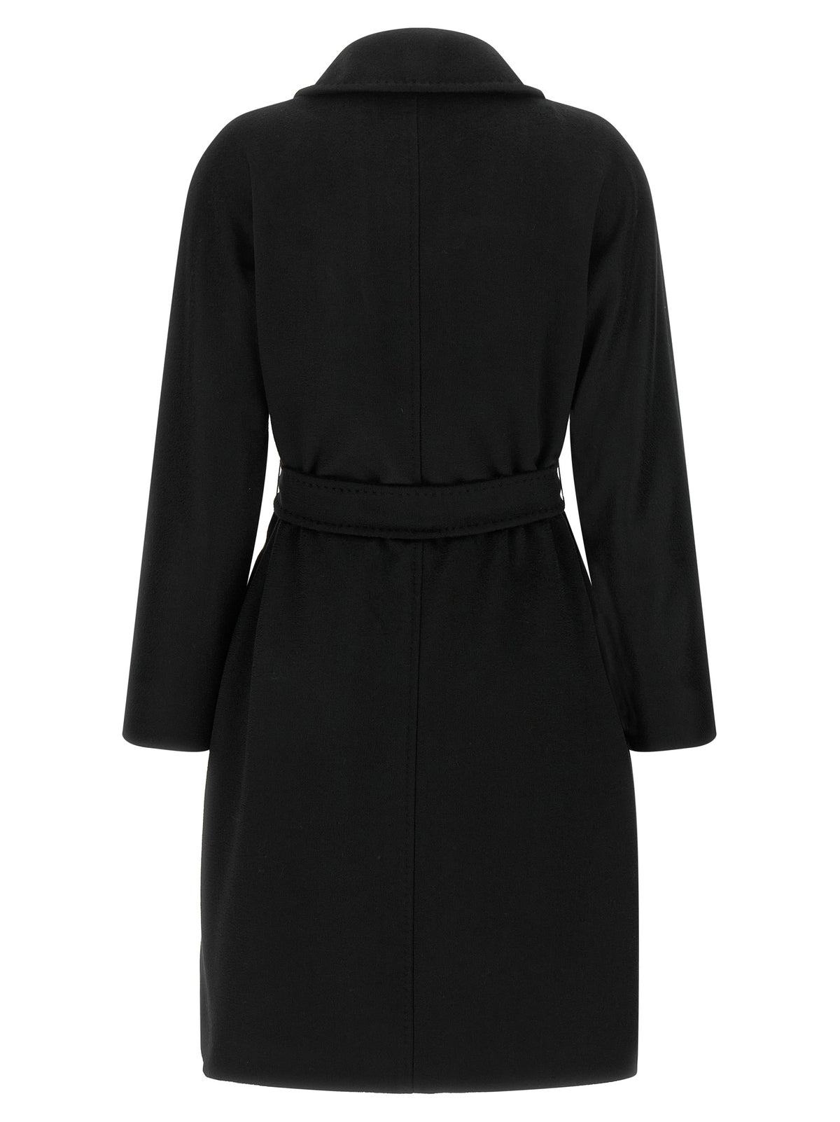 Max Mara Mantel aus Wolle in Schwarz