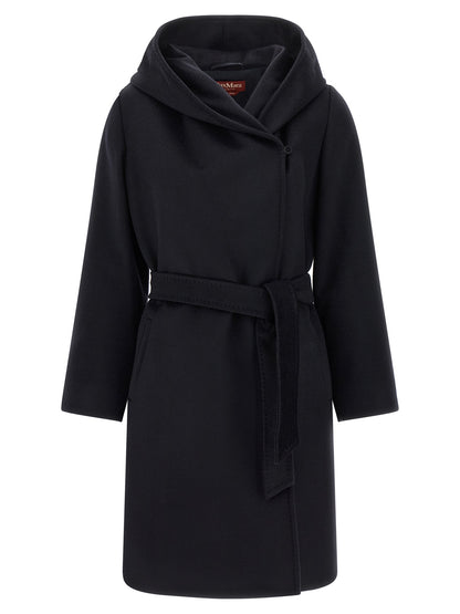 Max Mara Mantel aus Wolle in Blau