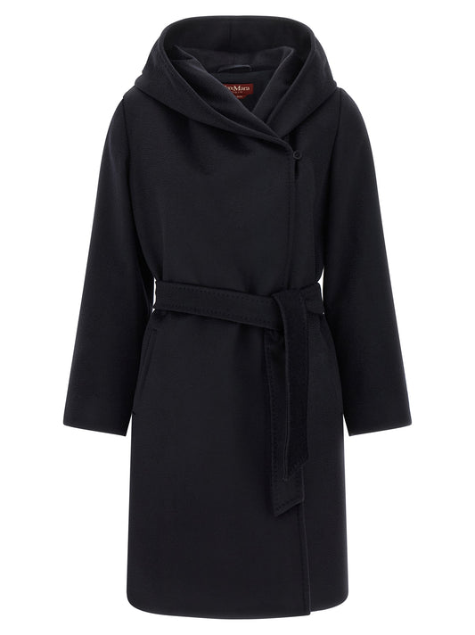 Max Mara Mantel aus Wolle in Blau