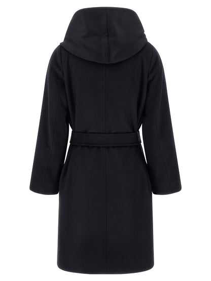 Max Mara Mantel aus Wolle in Blau