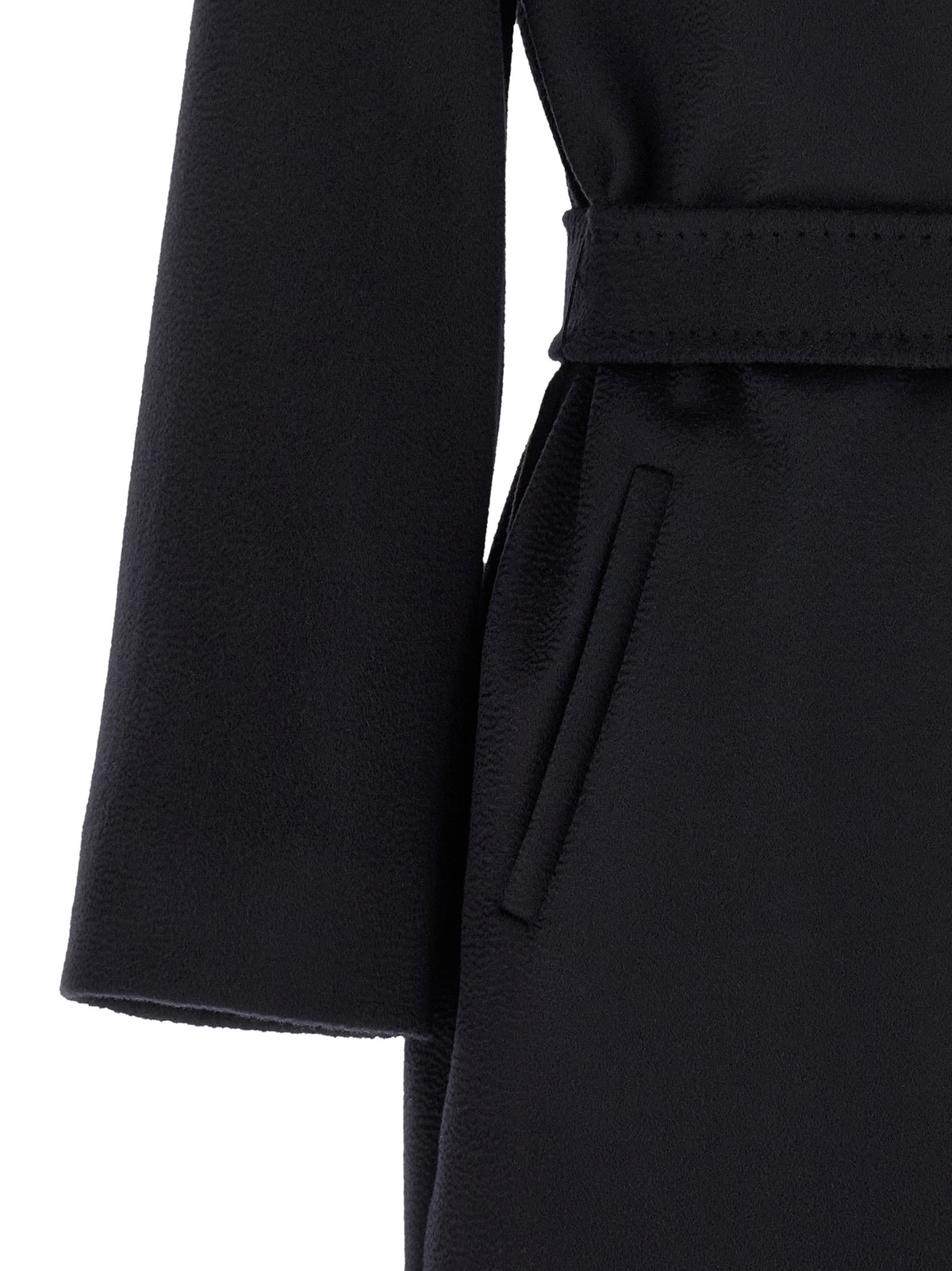 Max Mara Mantel aus Wolle in Blau