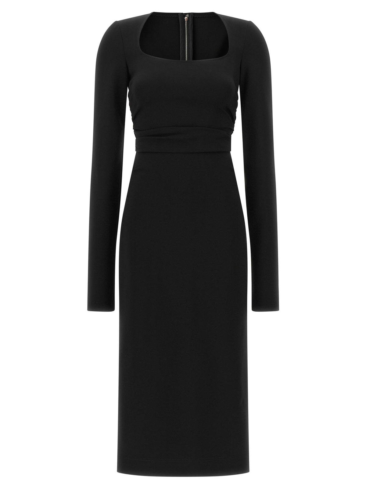Dolce & Gabbana Kleid aus Viskose in Schwarz