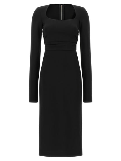 Dolce & Gabbana Kleid aus Viskose in Schwarz