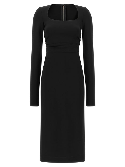 Dolce & Gabbana Kleid aus Viskose in Schwarz