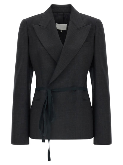 Maison Margiela Blazer aus Stoff in Grau