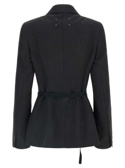 Maison Margiela Blazer aus Stoff in Grau