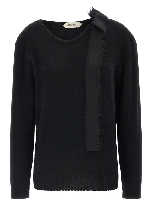 Alberta Ferretti Pullover aus Kaschmir in Schwarz