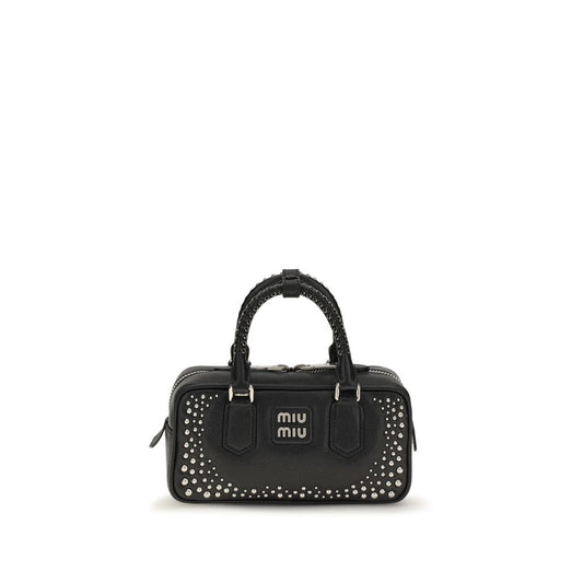 Miu Miu Schultertasche aus Leder in Schwarz – Ansicht 1 | Arca Lucia