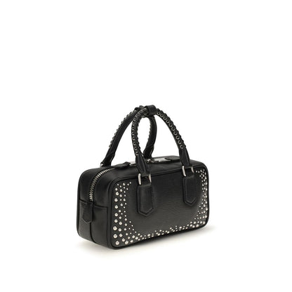 Miu Miu Schultertasche aus Leder in Schwarz